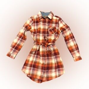 Legendary Whitetail Flannel Long Sleeve Button Up Dress Sz.Medium Like New